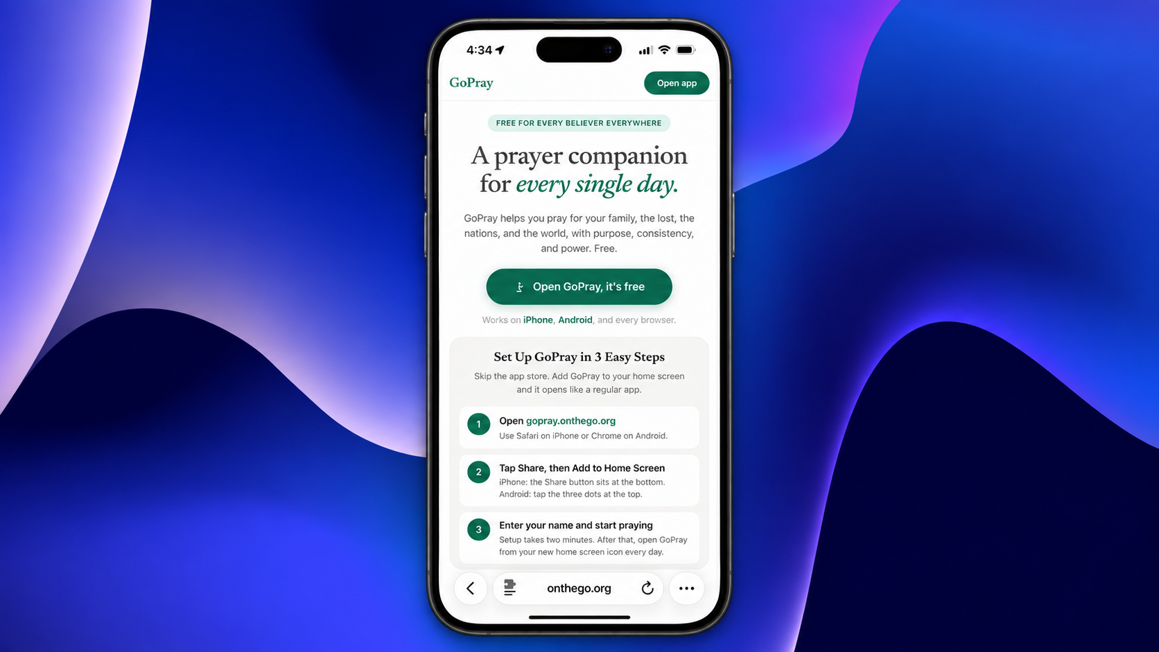 gopray-mobile Worn pocket notebook of handwritten prayer names, the idea behind the GoPray app